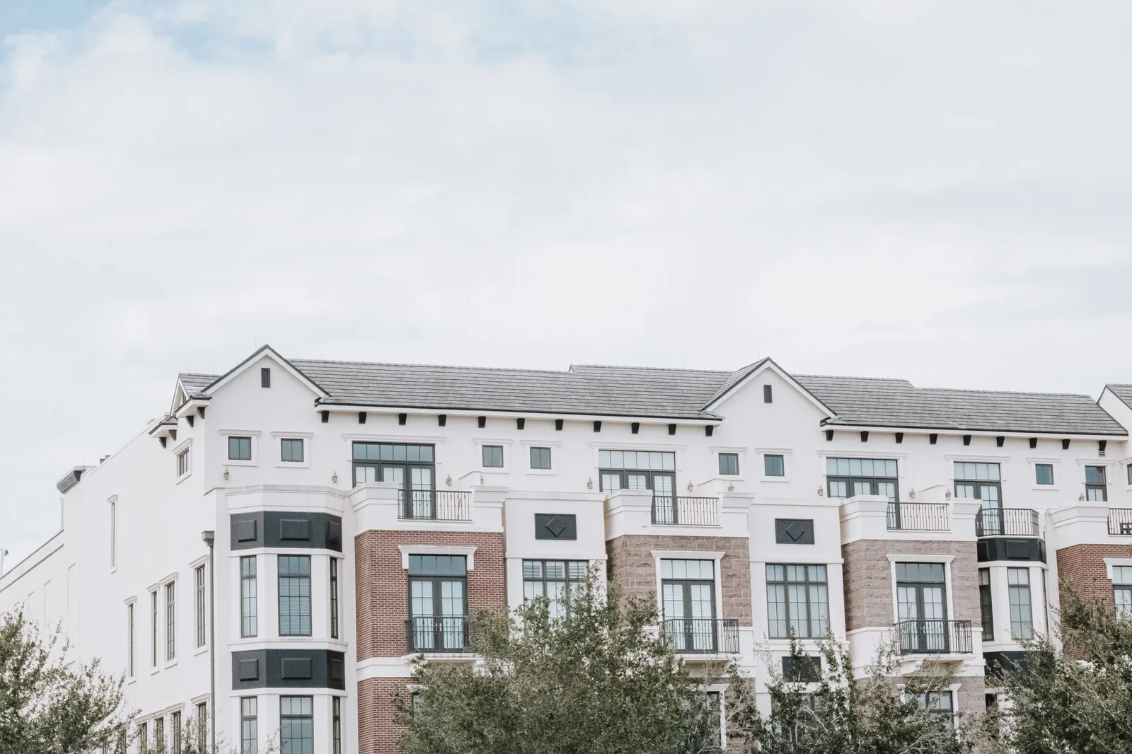Modern residentieel appartementencomplex